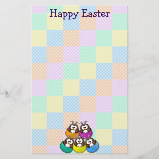 Osteruhu - Regenbogen Briefpapier (Vorderseite)