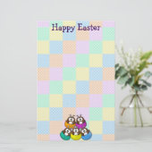 Osteruhu - Regenbogen Briefpapier (Stehend Vorderseite)