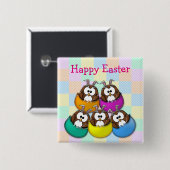 Osteruhu - Regenbogen Button (Vorne & Hinten)