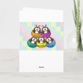 Osteruhu - Regenbogen Feiertagskarte (Rückseite)