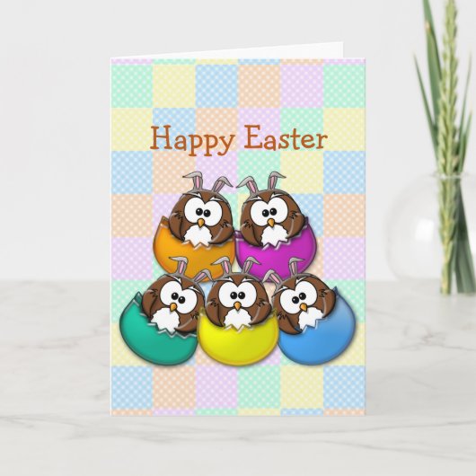 Osteruhu - Regenbogen Feiertagskarte (Vorderseite)