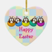 Osteruhu - Regenbogen Keramikornament (Vorne)