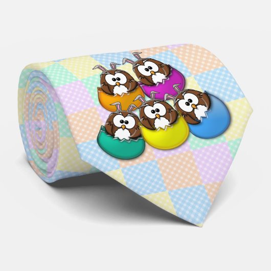 Osteruhu - Regenbogen Krawatte (Gerollt)