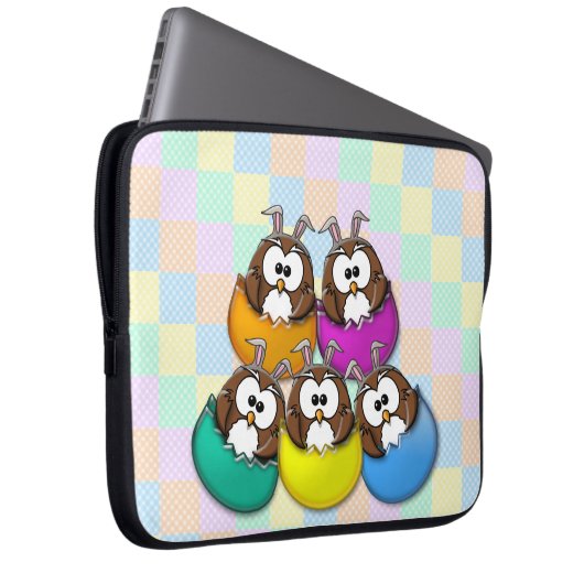 Osteruhu - Regenbogen Laptopschutzhülle (Vorne Rechts)