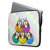 Osteruhu - Regenbogen Laptopschutzhülle (Vorderseite Links)