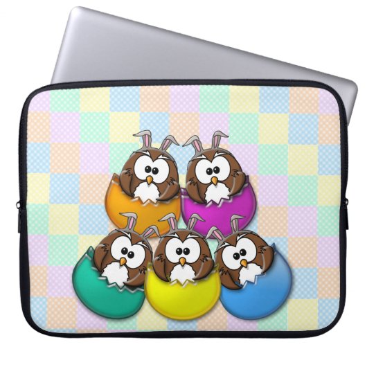 Osteruhu - Regenbogen Laptopschutzhülle (Vorderseite)