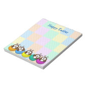 Osteruhu - Regenbogen Notizblock (Rotiert)