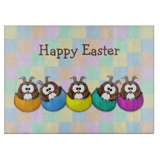 Osteruhu - Regenbogen Schneidebrett (Vorderseite)