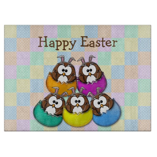 Osteruhu - Regenbogen Schneidebrett (Vorderseite)