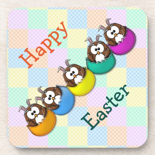 Osteruhu - Regenbogen Untersetzer (Vorderseite)