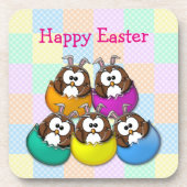 Osteruhu - Regenbogen Untersetzer (Vorderseite)