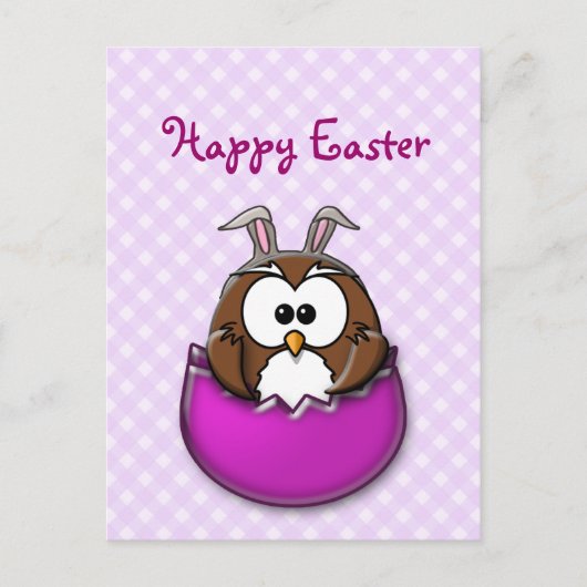 Osteruhu - rosa feiertagspostkarte (Vorderseite)