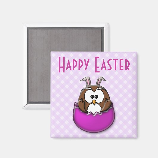 Osteruhu - rosa magnet (Vorderseite/Rückseite)