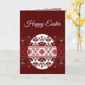 Osterukrainische Volkskarte Karte (Gelbe Blume)