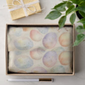 Osteruntergrund mit Frühlingsblumen, farbiges Ei Seidenpapier (Geschenk)