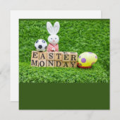 Osterurlaub mit Fußball Ostern Bunny (Vorne/Hinten)