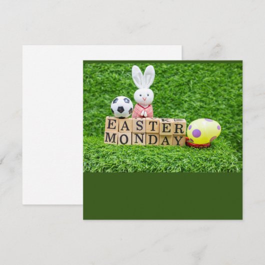 Osterurlaub mit Fußball Ostern Bunny (Vorne/Hinten)