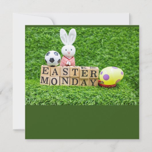 Osterurlaub mit Fußball Ostern Bunny (Vorderseite)
