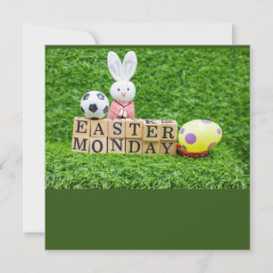 Osterurlaub mit Fußball Ostern Bunny