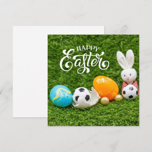 Osterurlaub mit Fußball Ostern Bunny (Vorne/Hinten)