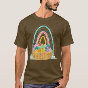 Osterurlaub Ostereier Basket Rainbow Happy Est T-Shirt