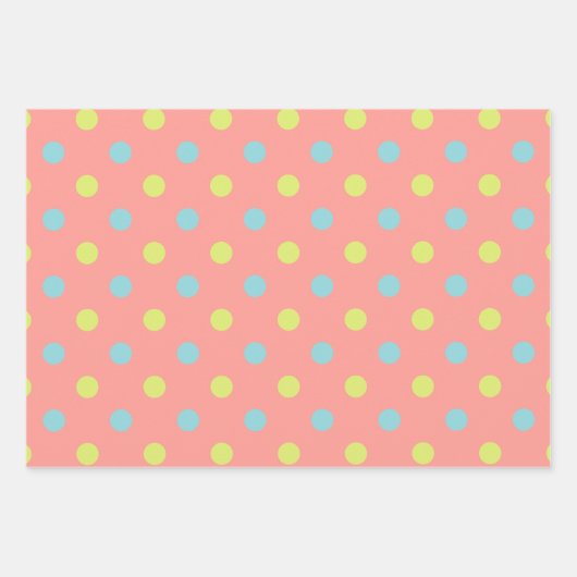 Osterurlaub Polka Dot Pattern Collection Geschenkpapier Set (Vorderseite 3)
