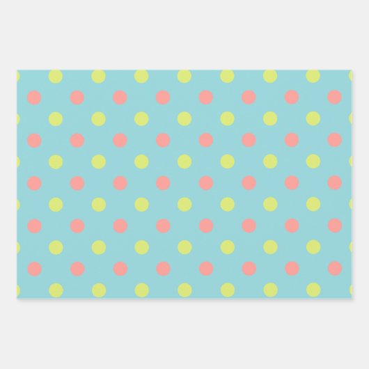 Osterurlaub Polka Dot Pattern Collection Geschenkpapier Set (Vorderseite 2)