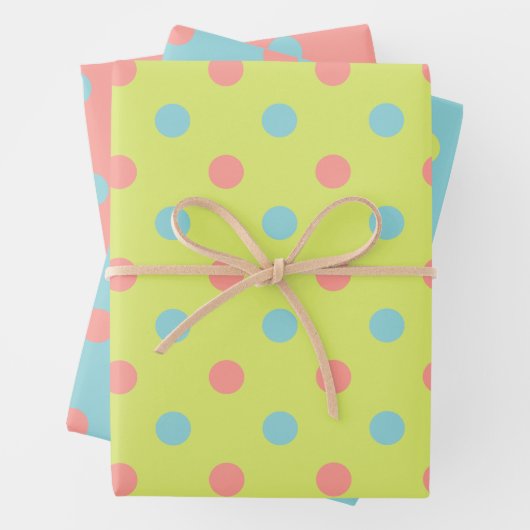 Osterurlaub Polka Dot Pattern Collection Geschenkpapier Set (Beispiel)