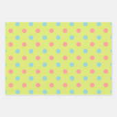 Osterurlaub Polka Dot Pattern Collection Geschenkpapier Set (Vorderseite)