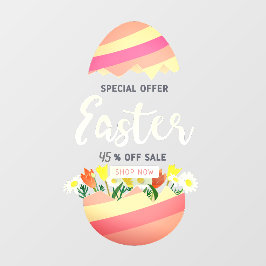 Osterverkaufsgeschäft anpassen Prozent außerhalb d Fensteraufkleber