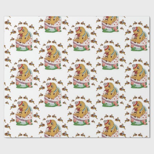 Osterverpackungspapier Geschenkpapier (Flach)