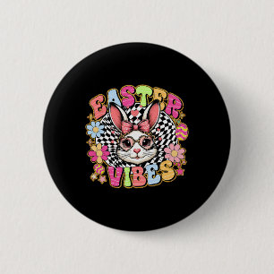 Ostervibes Floral Bunny Rabbit Egg Coquette Bow Button