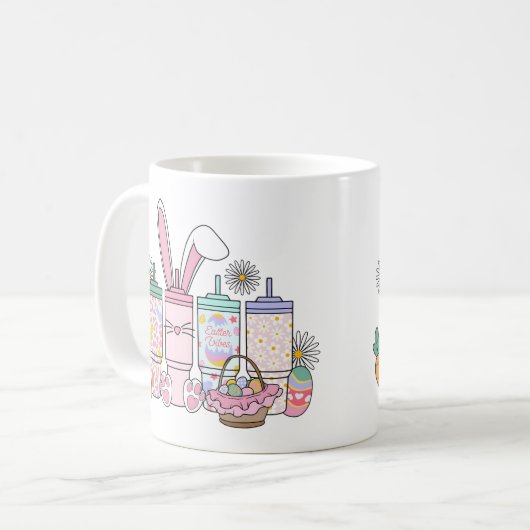 Ostervibes Kaffeetasse (Vorderseite Links)