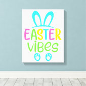Ostervibes Pastel Leinwanddruck (Insitu (Holzboden))