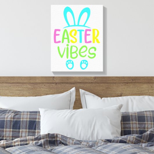 Ostervibes Pastel Leinwanddruck (Insitu (Schlafzimmer))