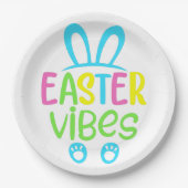Ostervibes Pastel Pappteller (Vorderseite)