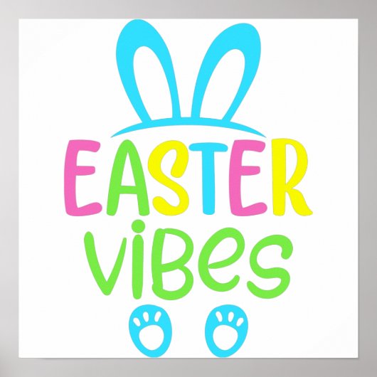 Ostervibes Pastel Poster (Vorne)