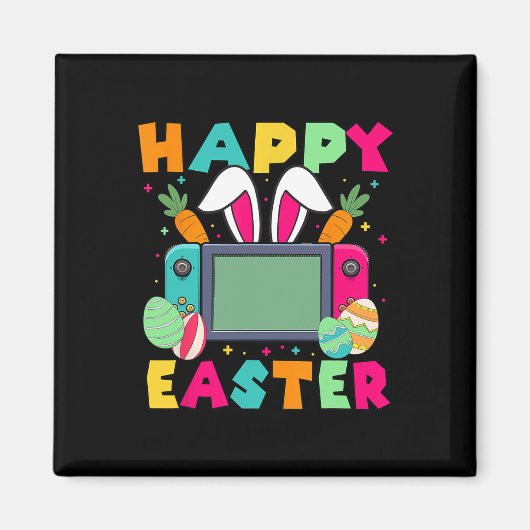 Ostervideo Game Bunny Gaming Controller Gamer Bo Magnet (Vorne)