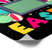 Ostervideo Game Bunny Gaming Controller Gamer Bo Poster (Ecke)