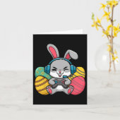 Ostervideospiel Bunny Eggs Gaming Gamer Boys Männe Karte (Gelbe Blume)