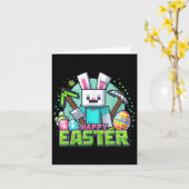 Ostervideospiel Bunny Eggs Gaming Gamer Boys Männe Karte (Gelbe Blume)