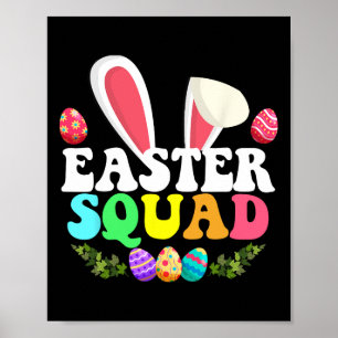 Osterviertel Familie Matching Bunny Egg Jagen Ohr Poster