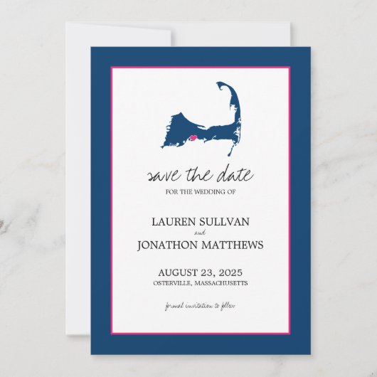 Osterville Cape Cod Wedding Save the Date (Vorderseite)