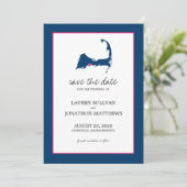 Osterville Cape Cod Wedding Save the Date (Stehend Vorderseite)