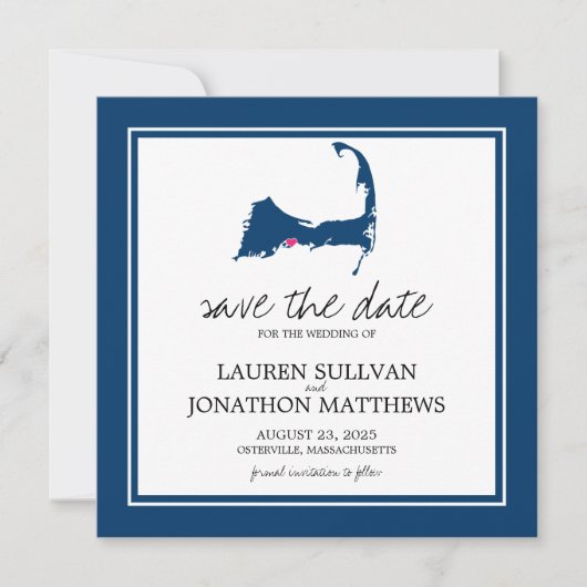 Osterville Cape Cod Wedding Save the Date (Vorderseite)