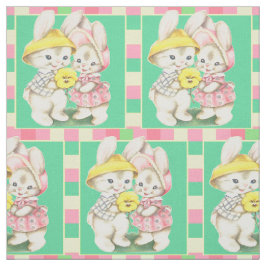 OsterVintage Bunnies Kanbits Kariert Trim 4,5" Stoff