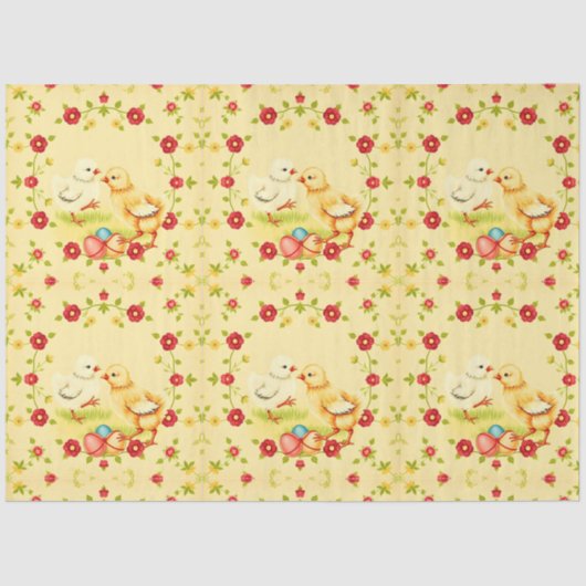 OsterVintage Hühnerreise-Sammlung Seidenpapier (Vorderseite)