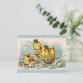 OsterVintage Niedliche Chips - Flora Postkarte (Stehend Vorderseite)