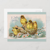 OsterVintage Niedliche Chips - Flora Postkarte (Vorne/Hinten)