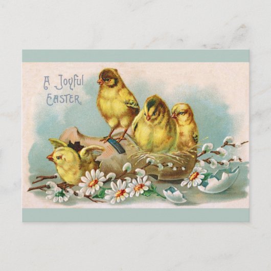 OsterVintage Niedliche Chips - Flora Postkarte (Vorderseite)